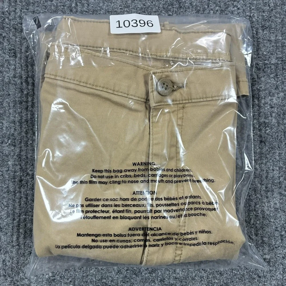 Wrangler Chino Shorts Mens 40 Beige Stretch Regular Fit 10 Inseam Casual